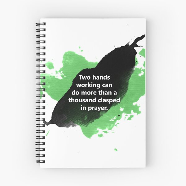 Item preview, Atheism Quote: Two Hands Working designed and sold by ThisOnAShirt.