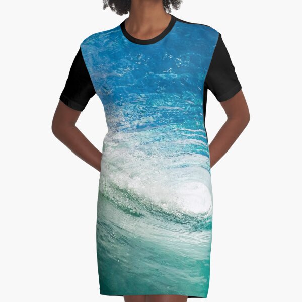 Wave Mandala - inside the barrel Graphic T-Shirt Dress