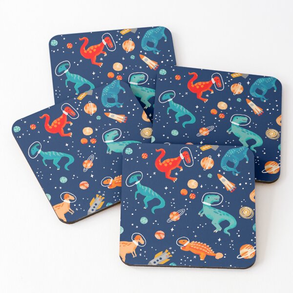 Item preview, Painted Space Dinosaurs designed and sold by latheandquill.