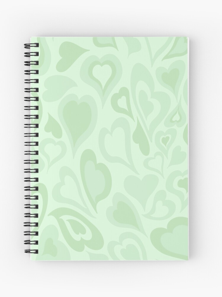 Preppy School Supplies, Sage Green, Aesthetic, Hearts, Y2K, Preppy Spiral  Notebook for Sale by 1StickerShop