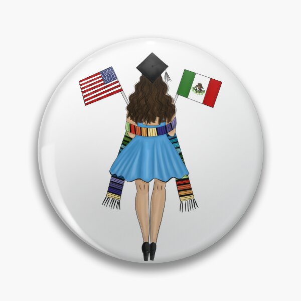 Item preview, Latina Graduate With Serape And Graduation Hat designed and sold by SMillustrations.