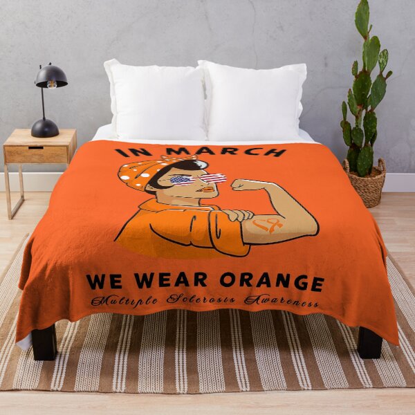 Item preview, In March we Wear Orange Multiple Sclerosis Awareness designed and sold by EmilieWebeEW.