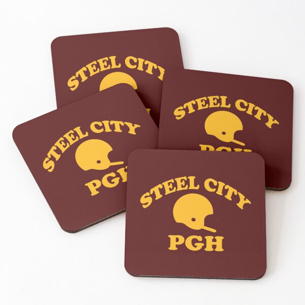 Item preview, Pittsburgh Steel City PGH Casco de fútbol americano Retro Negro Camisetas s designed and sold by LaVintaStore.