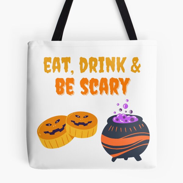 Item preview, Eat, Drink & Be Scary designed and sold by PoppysPrintings.