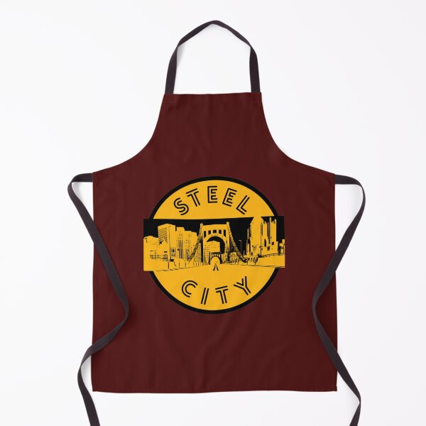 Item preview, Pittsburgh Steel City Retro Bridge Skyline Photography Gold White Shirts s   designed and sold by LaVintaStore.