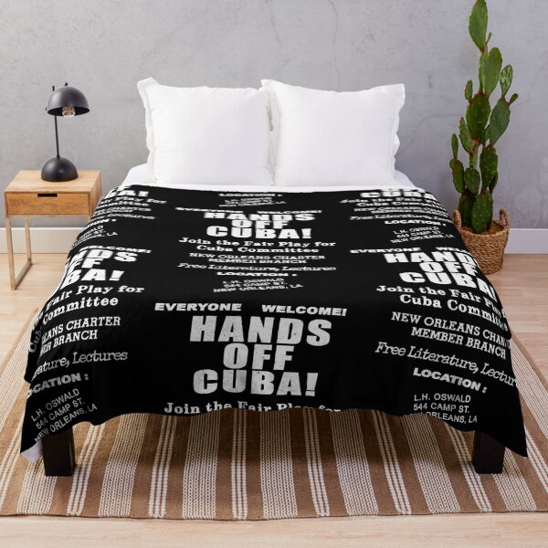 JFK Assassination Conspiracy Theory Oswald Design Throw Blanket