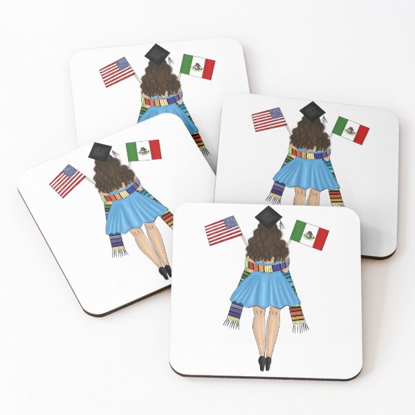 Item preview, Latina Graduate With Serape And Graduation Hat designed and sold by SMillustrations.