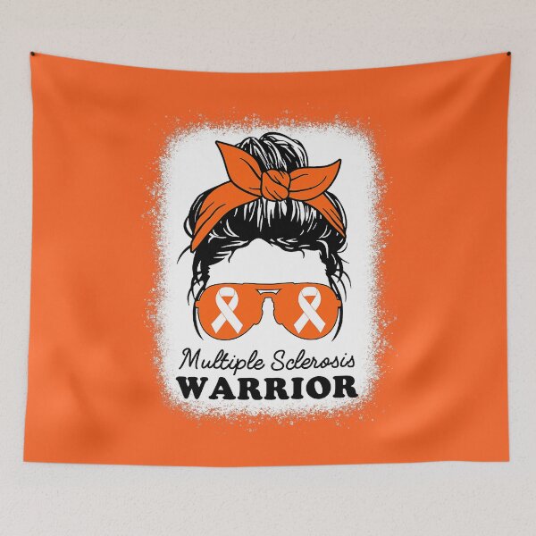 Item preview, Multiple Sclerosis Warrior MS Awareness Messy Bun Mom Wife designed and sold by EmilieWebeEW.