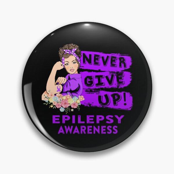 Item preview, Epilepsy Warrior - Never Give Up! - Support Epilepsy Warrior Gifts designed and sold by whlrcheryl.
