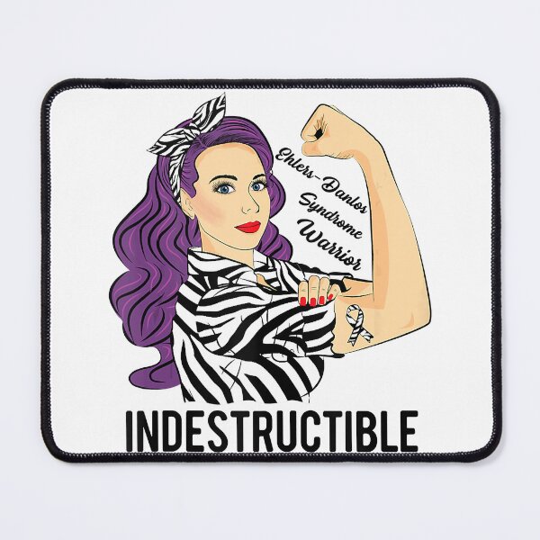 Item preview, Warrior Indestructible Ehlers-Danlos Syndrome Awareness designed and sold by EmilieWebeEW.