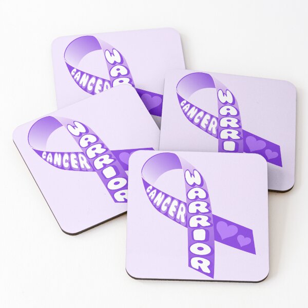 Item preview, Cancer WARRIOR Purple Ribbon designed and sold by everything4eva.