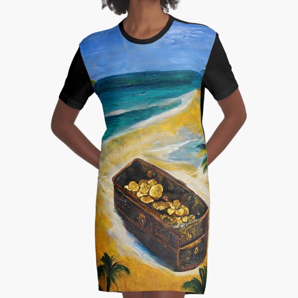 Pirate Treasure Graphic T-Shirt Dress