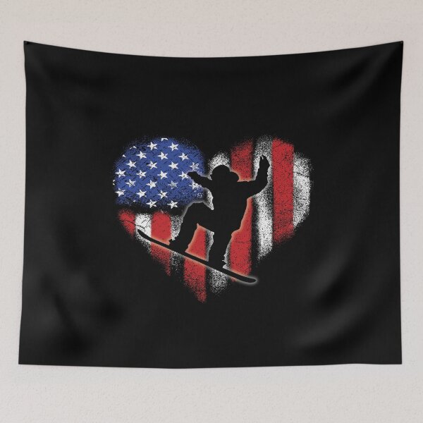 Item preview, I Love Snowboarding USA designed and sold by GreatWest.
