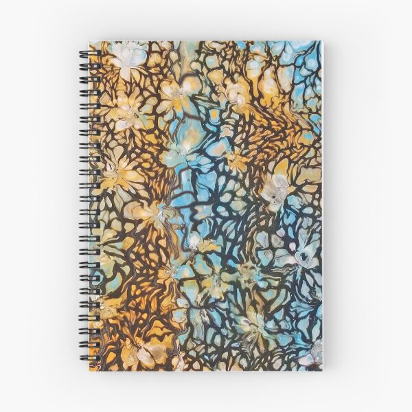 Item preview, Brown and Blue Floral Abstract designed and sold by Karen Simon.