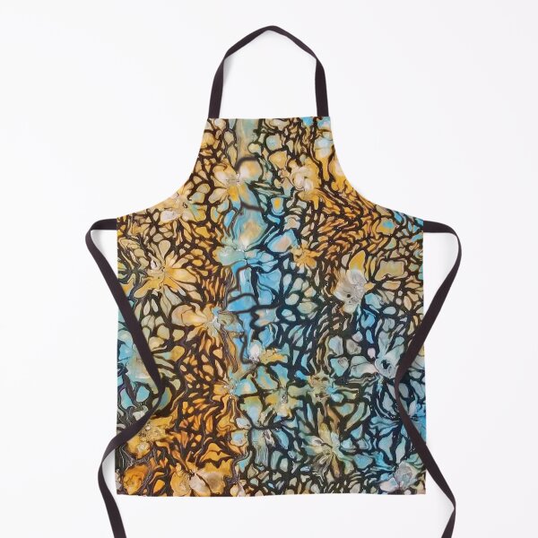 Item preview, Brown and Blue Floral Abstract designed and sold by Karen Simon.