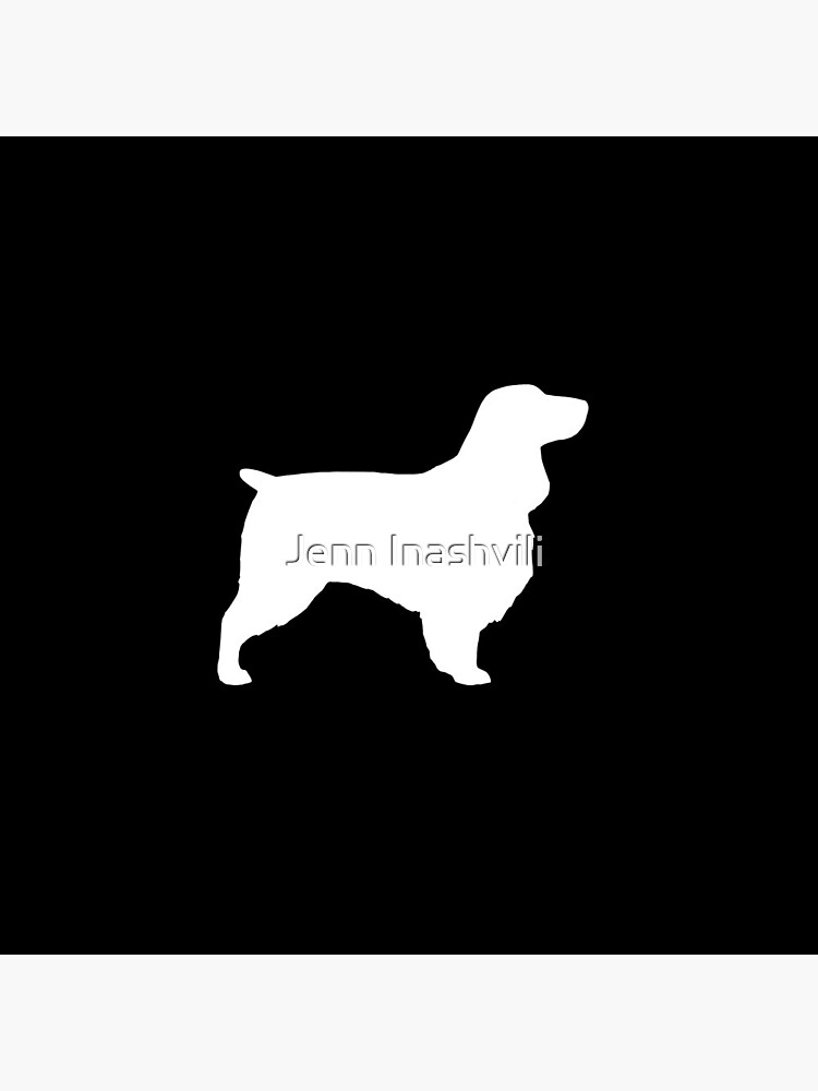 Silhouette Of Field Bred English Springer Spaniel English Springer