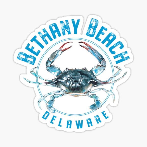 Item preview, Bethany Beach Delaware Blue Crab Design designed and sold by Futurebeachbum.