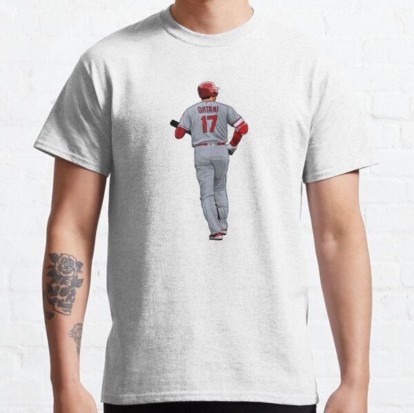 Men's Los Angeles Angels Shohei Ohtani #17 Grey T-Shirt