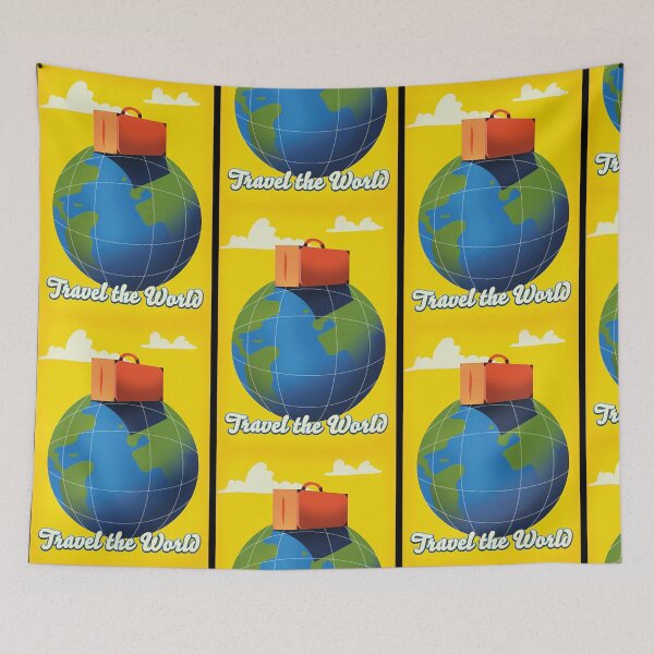 Item preview, Travel the world retro travel poster.  designed and sold by JenniferW42443.