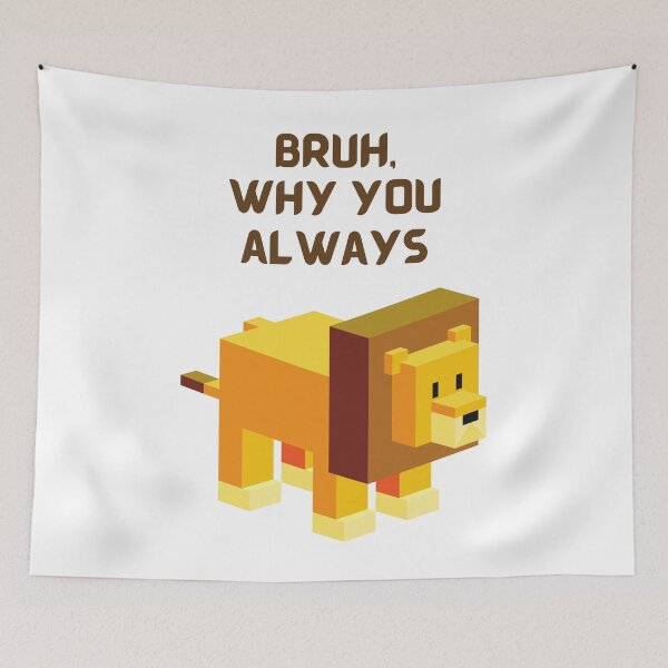 Item preview, Bruh Why You Always Lion designed and sold by LifeLongTees ..