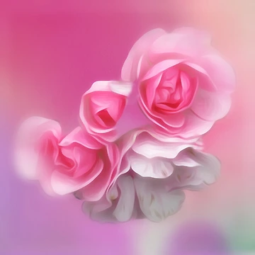 Artwork thumbnail, Pink Roses by BerylBez