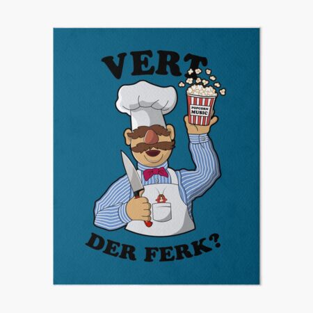 Kitchen Swedish Chef and chicken Art Board Print for Sale by