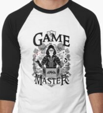 Game Master - Black Men's Baseball ¾ T-Shirt