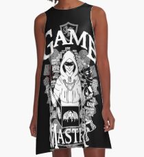 Vestido acampanado Game Master - Blanco