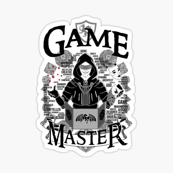 Game Master - White Sticker