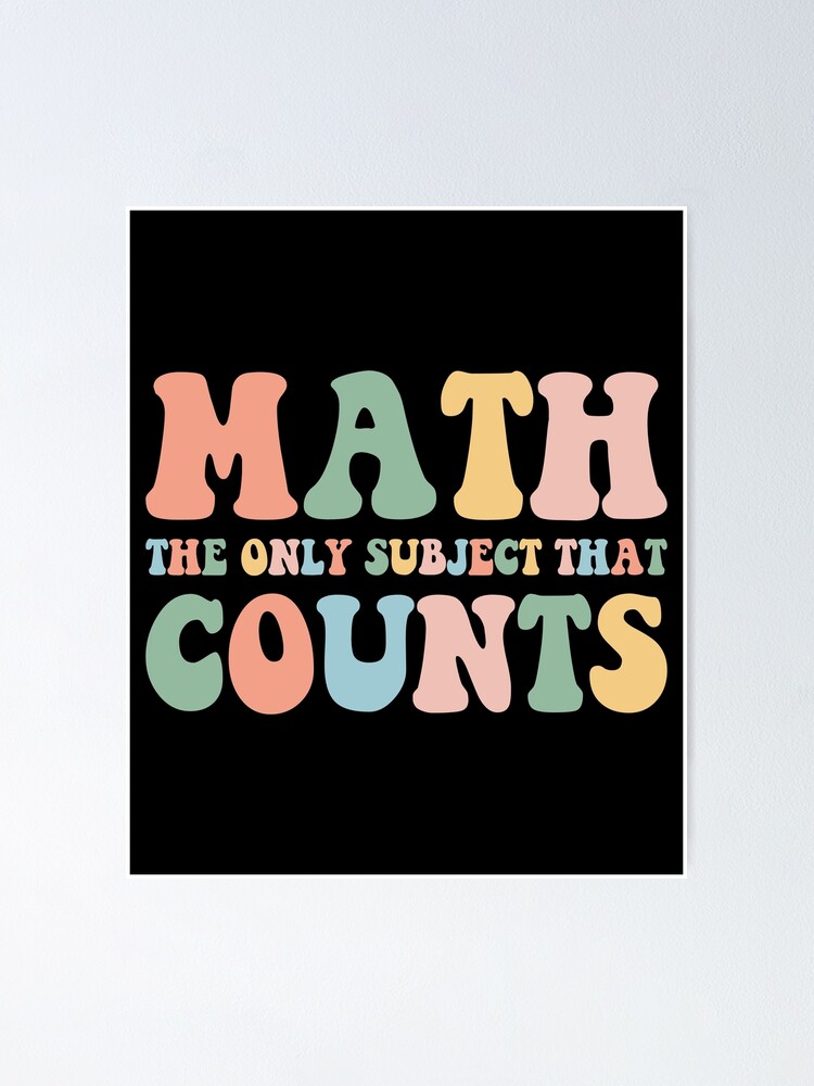 "Mathe ist das einzige Fach, das zählt, Geschenk für Mathelehrer