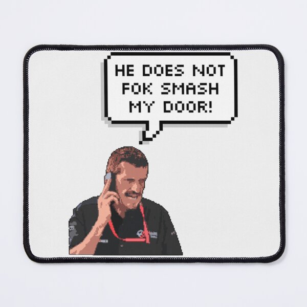 Item preview, Guenther Steiner - He does not FOK SMASH MY DOOR pixel art - Limited Edition | Perfect Gift designed and sold by jenniedevo.