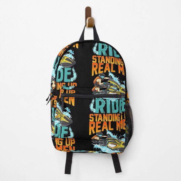 Item preview, Real men ride standing up funny pwc water sports designed and sold by JeffreyColmener.