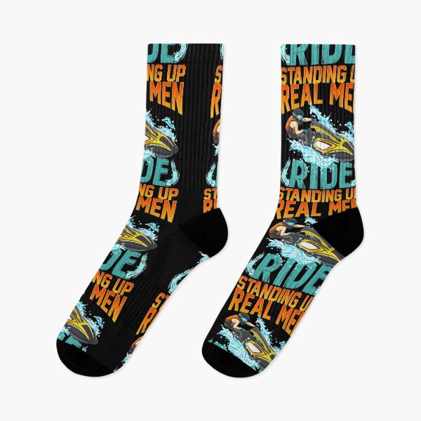 Item preview, Real men ride standing up funny pwc water sports designed and sold by JeffreyColmener.