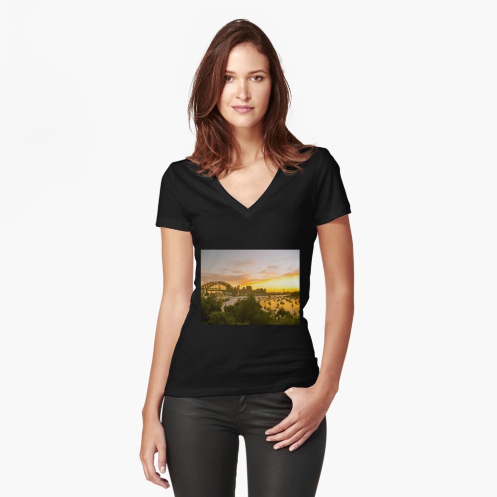 Item preview, Fitted V-Neck T-Shirt designed and sold by Jdubphotog.