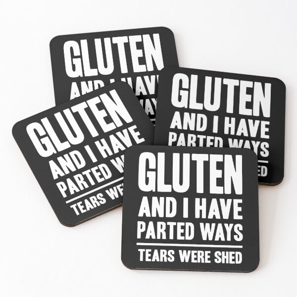 Item preview, Funny Gluten Free Saying Gluten And I Have Parted Ways designed and sold by Delightfully Cynical.