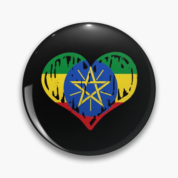 Item preview, Ethiopia Flag Heart Love designed and sold by rafaeltto.