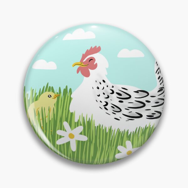 Item preview, mother hen and chick designed and sold by PigeonGryphon.