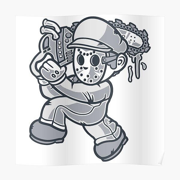 "Chainsaw Killer" Poster for Sale by kiRitoshi Redbubble