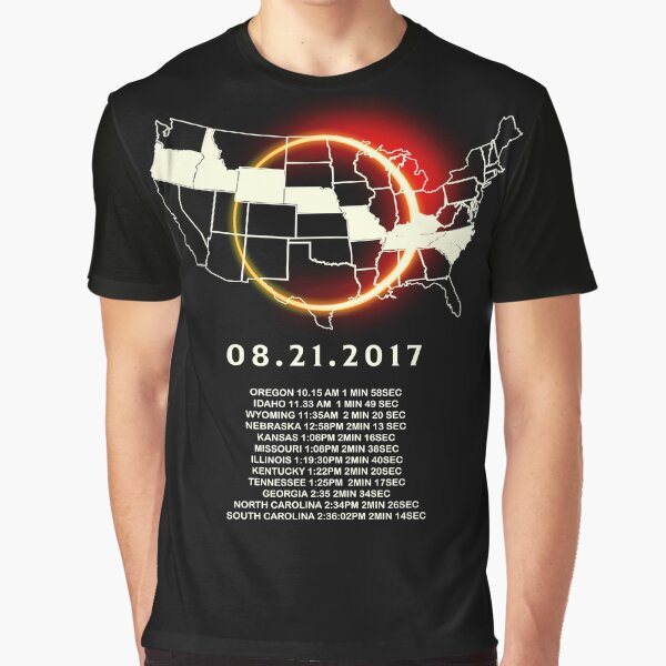 Item preview, States of the USA Total Eclipse 08/21/2017 designed and sold by Shoppy  Vista.