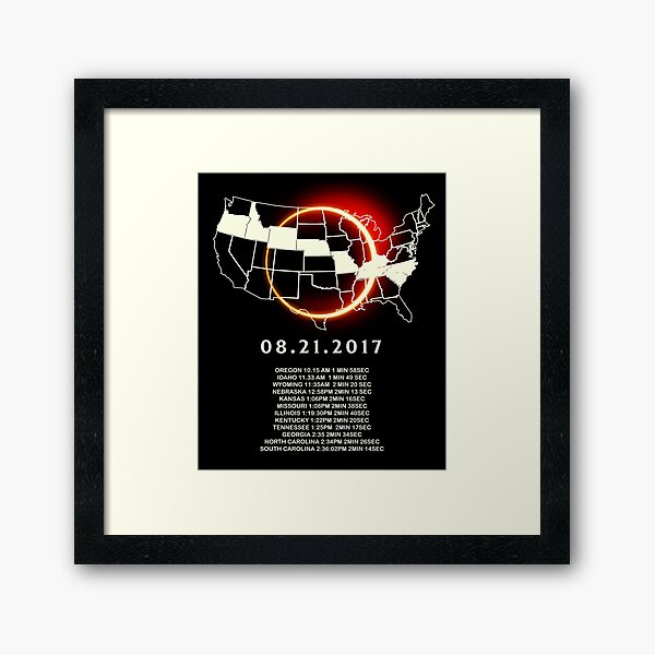 Item preview, States of the USA Total Eclipse 08/21/2017 designed and sold by Shoppy  Vista.