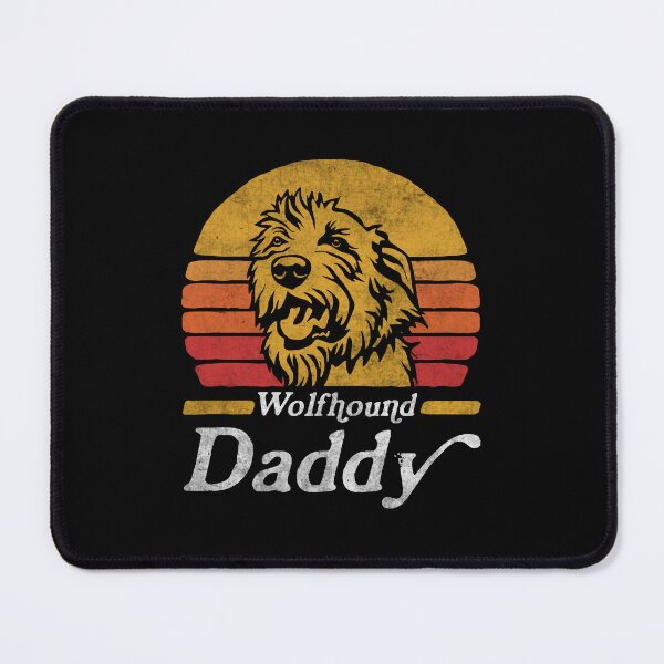 Item preview, Retro Vintage Irish Wolfhound Daddy designed and sold by More Cute Dogs.