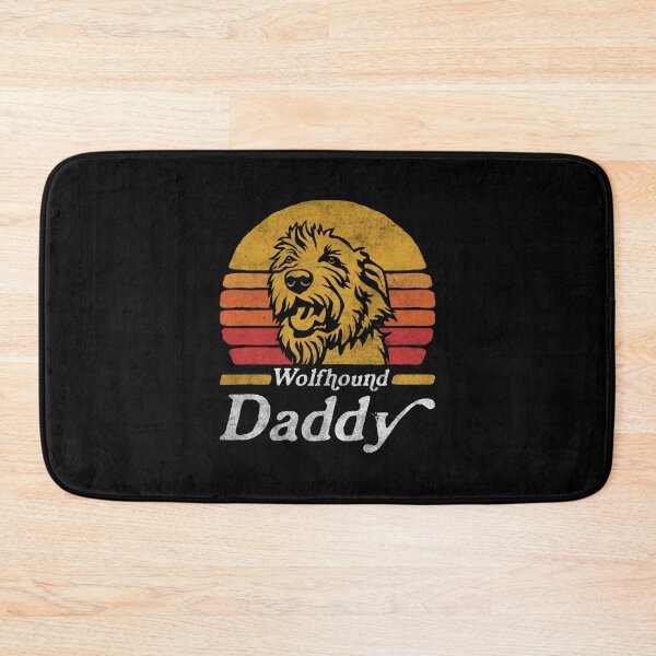Item preview, Retro Vintage Irish Wolfhound Daddy designed and sold by More Cute Dogs.