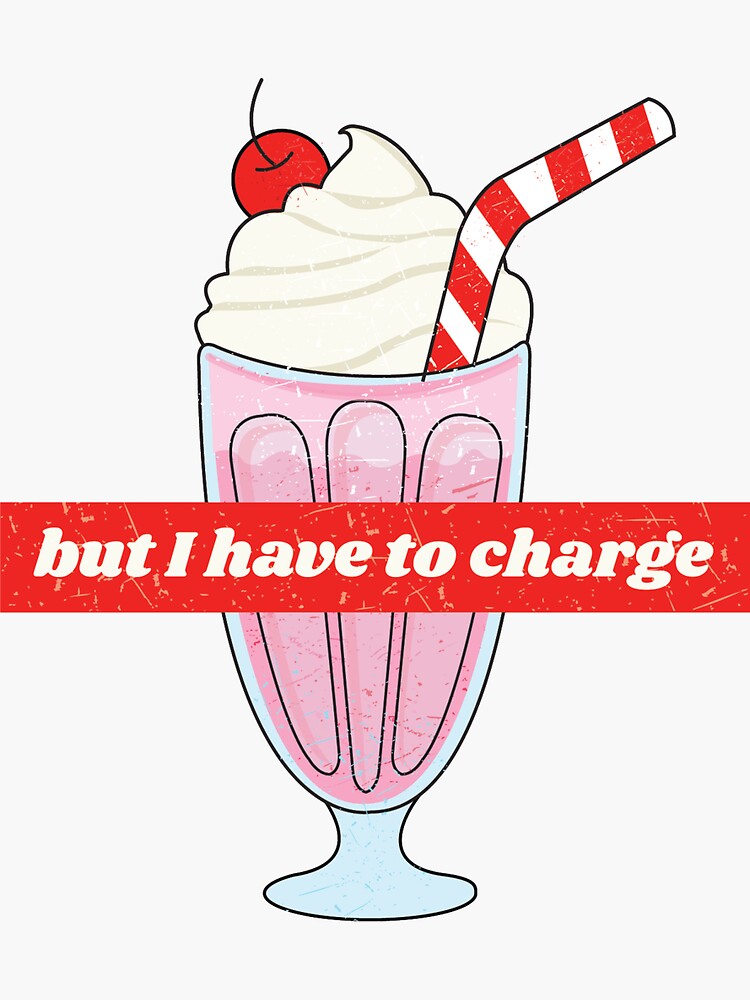 "My Milkshake Brings All the Boys to the Yard Lyrics Illustration Pink Strawberry Flavor