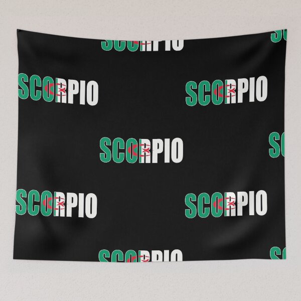 Item preview, Scorpio Algerian Horoscope Heritage DNA Flag  designed and sold by PaulaFerr42097.