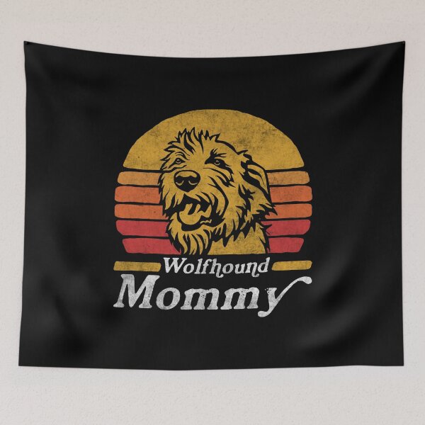 Item preview, Retro Vintage Irish Wolfhound Mommy designed and sold by More Cute Dogs.