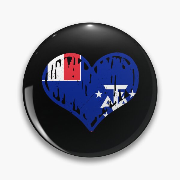 Item preview, French Southern _ Antarctic Land Flag Heart Love designed and sold by rafaeltto.