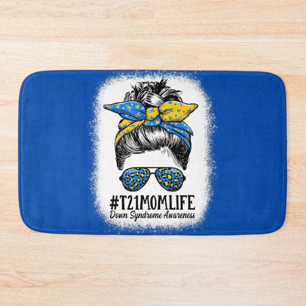 Item preview, T21 Mom Life Down Syndrome Awareness Messy Bun designed and sold by EmilieWebeEW.