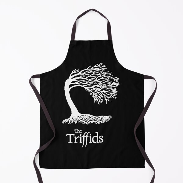 Item preview, Triffids tree and logo in white - tree by Martyn P Casey Essential T-Shirt designed and sold by GinaSimpson.