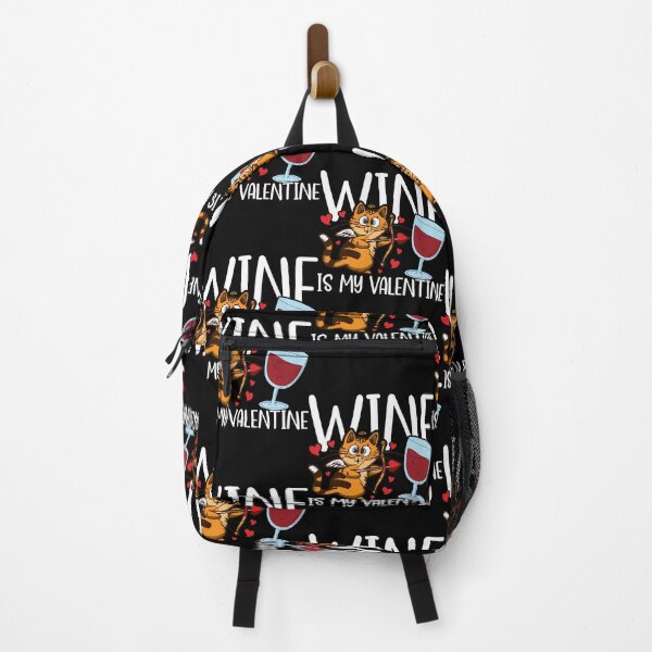 Item preview, Wine Is My Valentine Cat Winelover Valentines Day  designed and sold by SavannahH97036.