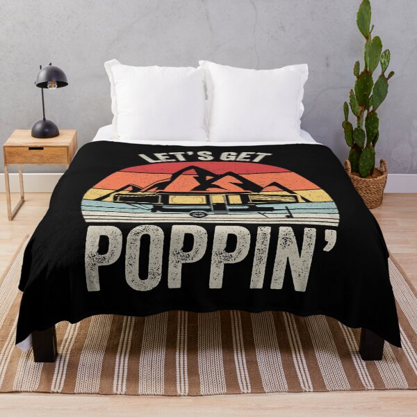 Item preview, Let's Get Poppin' Camping RV Pop Up Camper Vintage Retro designed and sold by BennetJaco.